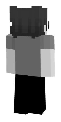 Black skin: body, back render