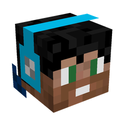 Black skin: head render