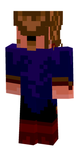 Blue skin: body, back render