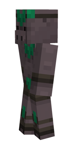 Black skin: body, left side render