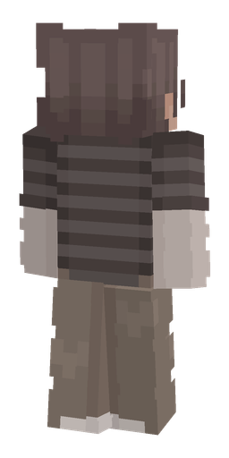 Black skin: body, back render