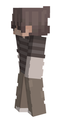 Black skin: body, left side render