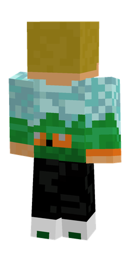Black skin: body, back render