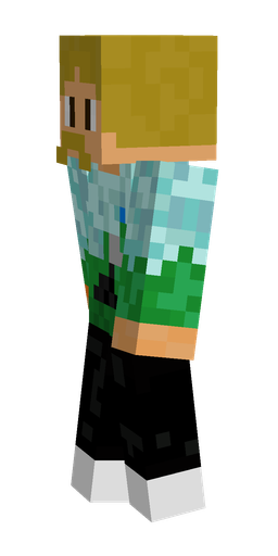 Black skin: body, left side render