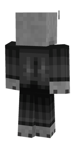 Black skin: body, back render