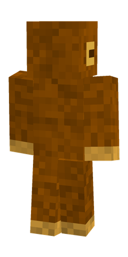Brown skin: body, back render