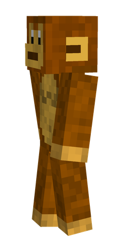 Brown skin: body, left side render