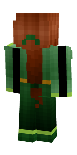 Brown skin: body, back render