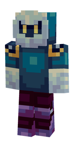 Blue skin: body, front render
