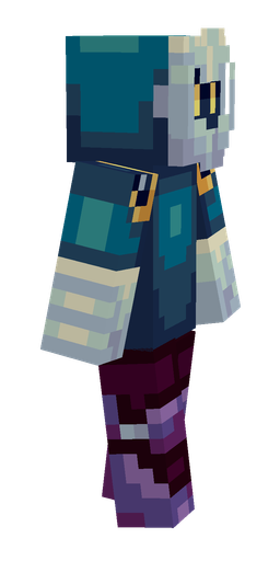 Blue skin: body, right side render