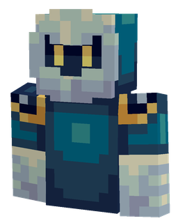 Blue skin: bust render