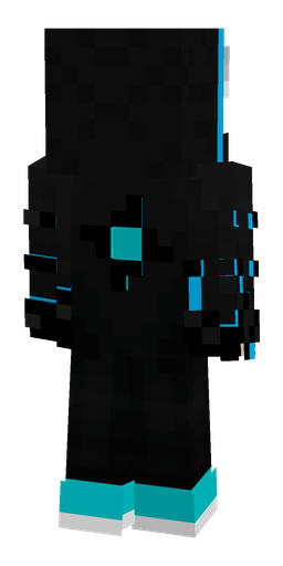 Black skin: body, back render