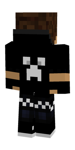 Black skin: body, back render