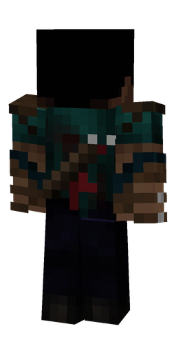 Black skin: body, back render