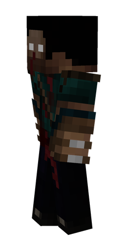 Black skin: body, left side render