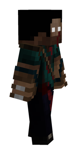 Black skin: body, right side render