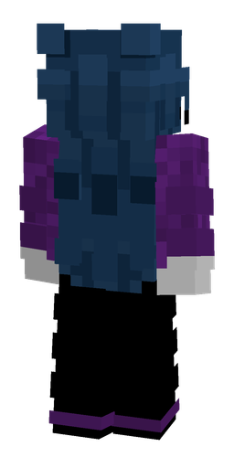 Black skin: body, back render