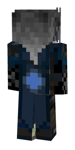 Black skin: body, back render