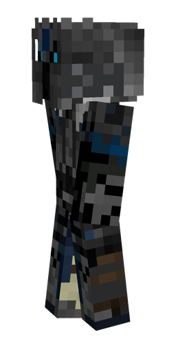 Black skin: body, left side render