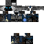 Black skin: raw texture render