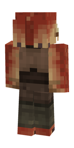 Brown skin: body, back render