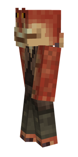 Brown skin: body, left side render