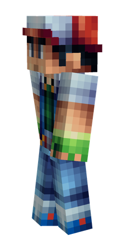 Blue skin: body, left side render