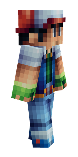 Blue skin: body, right side render