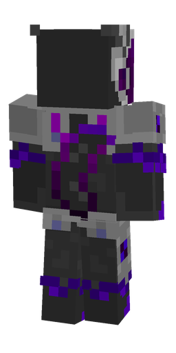 Black skin: body, back render