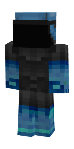 Black skin: body, back render