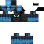 Black skin: raw texture render