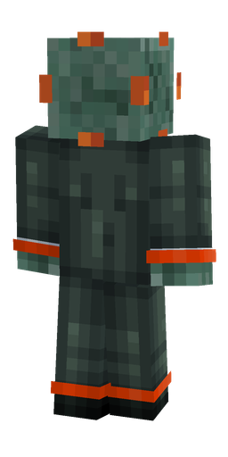 Black skin: body, back render