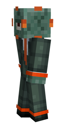 Black skin: body, left side render