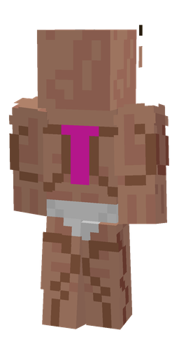 Brown skin: body, back render