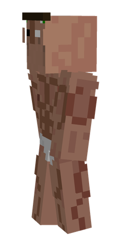 Brown skin: body, left side render