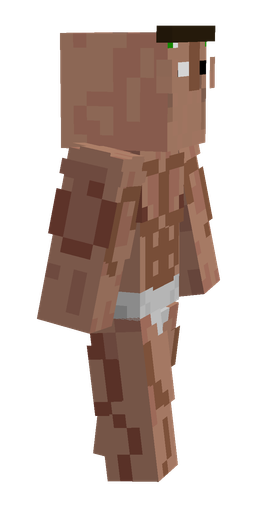 Brown skin: body, right side render