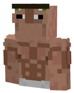Brown skin: bust render
