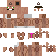Brown skin: raw texture render