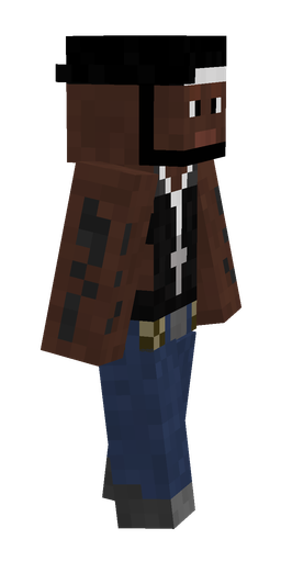Black skin: body, right side render