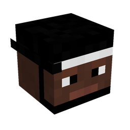 Black skin: head render