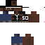 Black skin: raw texture render