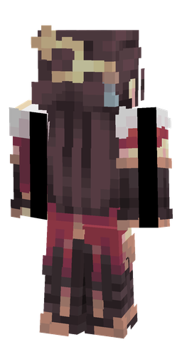 Black skin: body, back render