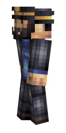 Black skin: body, left side render