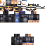 Black skin: raw texture render