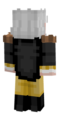 Black skin: body, back render