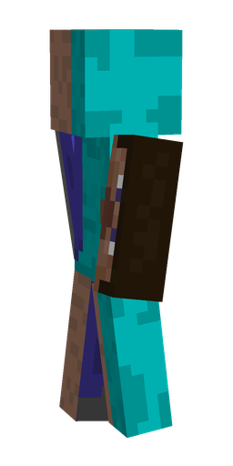 Blue skin: body, left side render