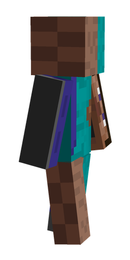 Blue skin: body, right side render