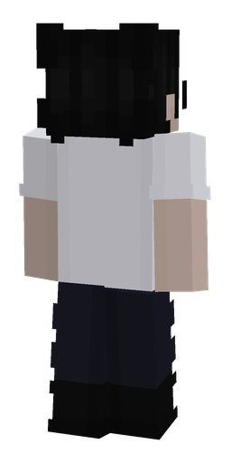 Black skin: body, back render