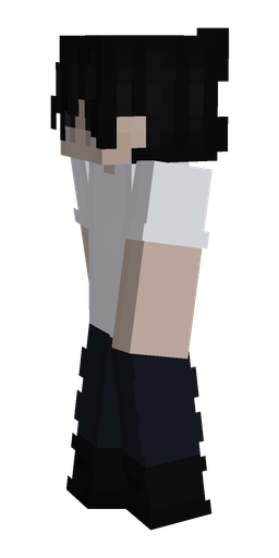 Black skin: body, left side render