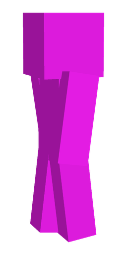 Pink skin: body, left side render